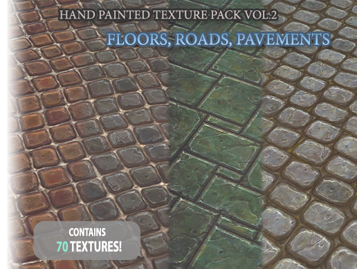 Path Texture For Unity Hand Painted Texture Pack - Floors, Roads, Pavements | 2D Stone | Unity ...