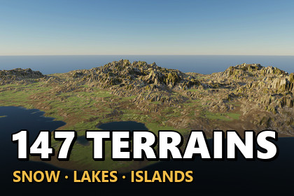 147 Procedural Terrains - Mountains, Lakes & Islands