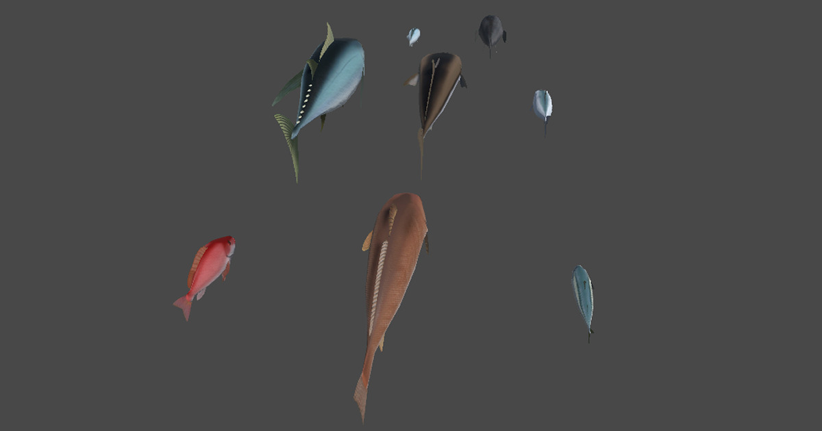 Fishnet Map Unity Common Ocean Fish Pack | Characters | Unity Asset Store