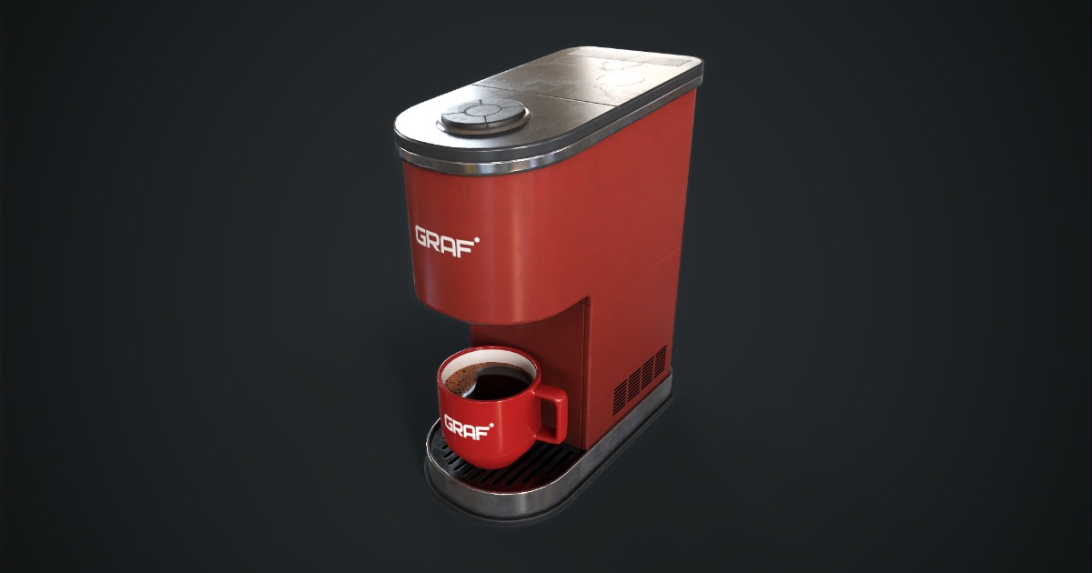 Modern coffee maker | 3D Electronics | Unity Asset Store