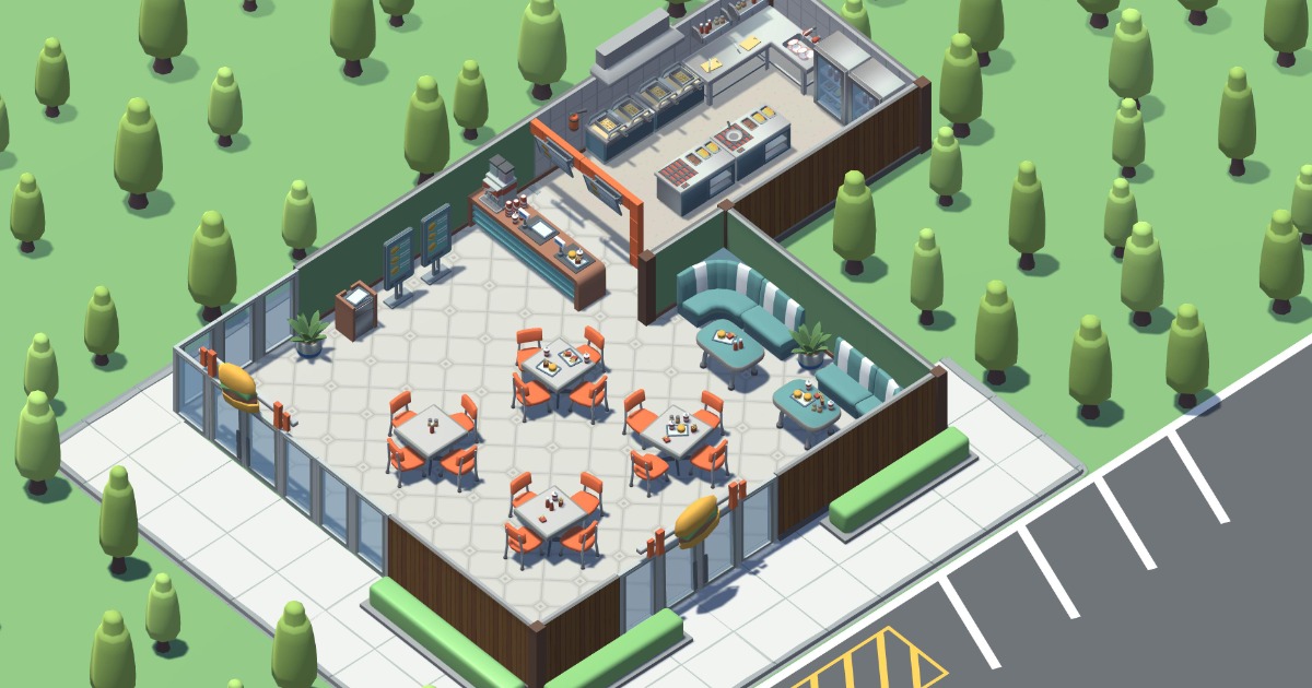 Burger Place | 3D Props | Unity Asset Store