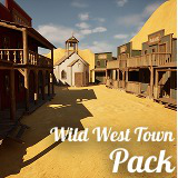 Wild West Town - Realistic Buildings Pack