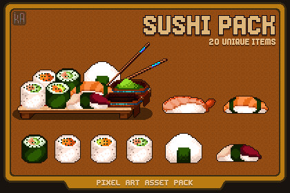 Pixel Art - Sushi Pack