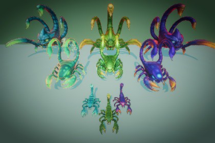 Fantasy Monster Evolution Pack 13-14–15 – Game Ready Creatures | PixeliusVita