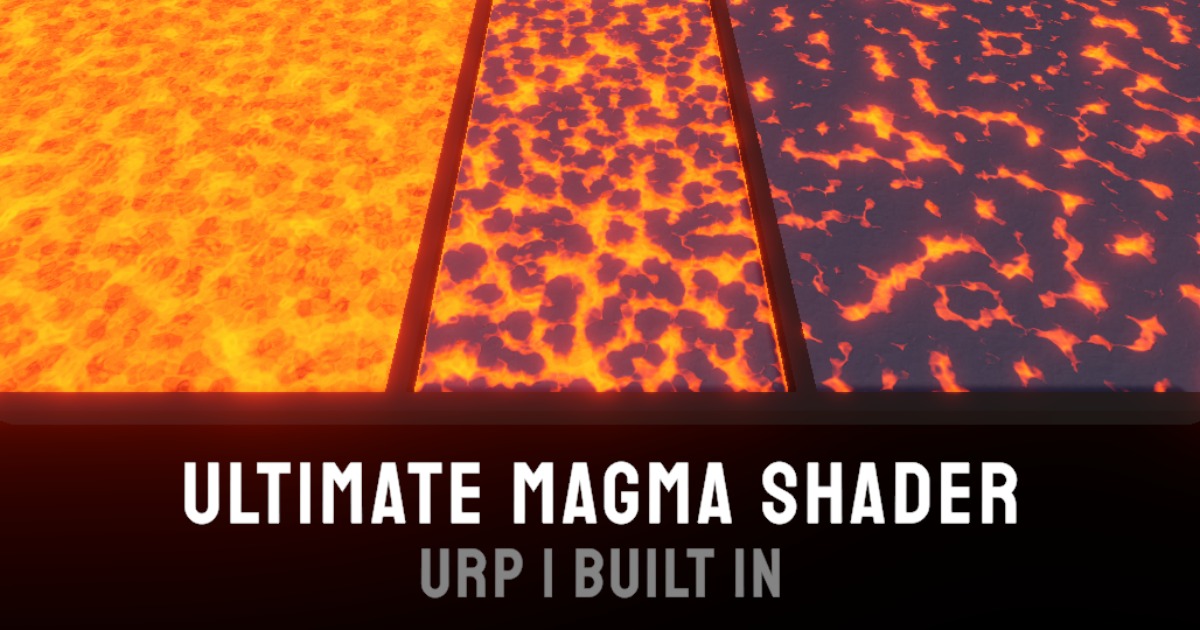 Stylized Lava & Magma Shader | VFX | Unity Asset Store