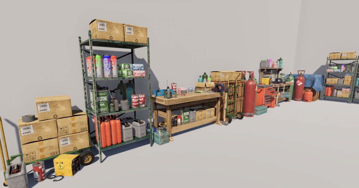 Crafting Table KIT | 3D Industrial | Unity Asset Store