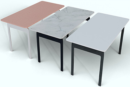 Modern Rectangular Table 3 Color Variants