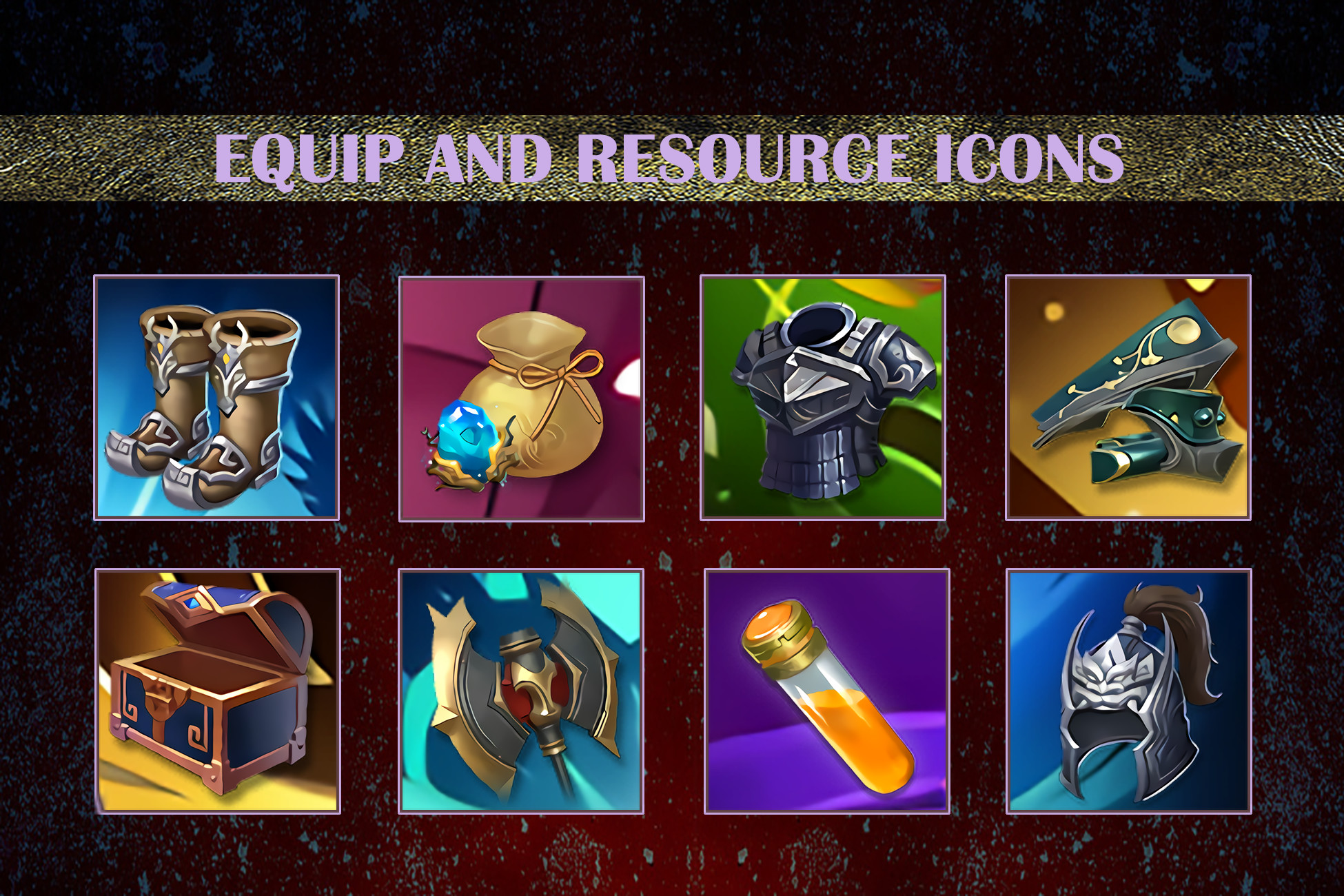 Unity Project Asset Icon EQUIP AND RESOURCE ICONS | 2D Icons | Unity Asset Store
