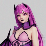 Game Ready Model of Succubus Girl