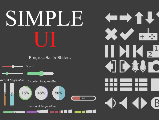 Simple UI Elements | 2D Icons | Unity Asset Store