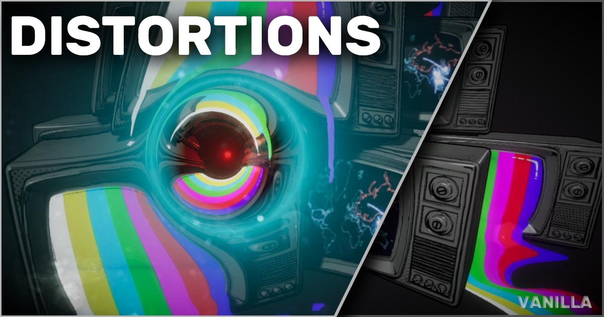 Distorted Camera Example Glitches: Distortions | Fullscreen & Camera Effects | Unity Asset Store
