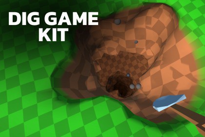Dig a Hole Kit - 3D digging engine Jobs+Burst