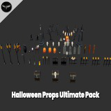Low-Poly Halloween Ultimate Pack — 60+ Spooky Props