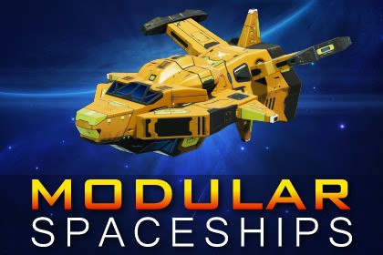 Sci-Fi Modular Spaceship Force Badger