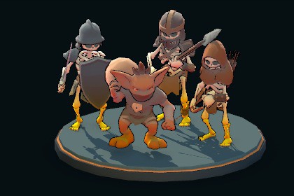 Simple Monsters - Goblin & Skeletons