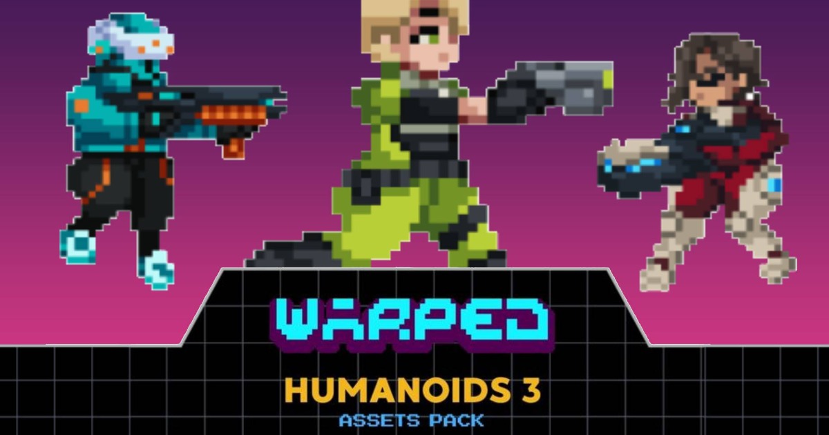 Warped Humanoid Enemies 3 | 2D Characters | Unity Asset Store