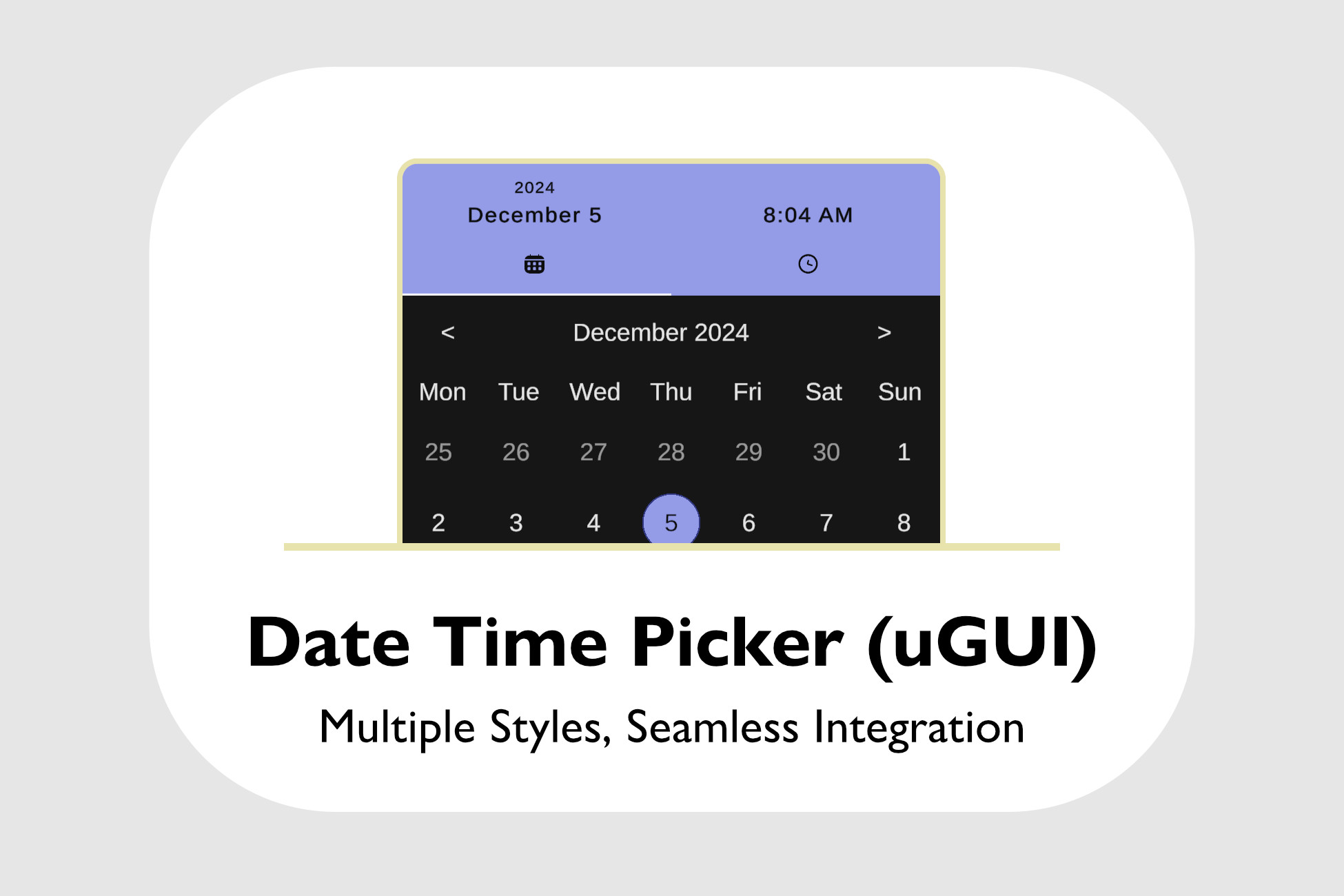 Gui Date Date Time Picker (uGUI) | GUI ツール | Unity Asset Store