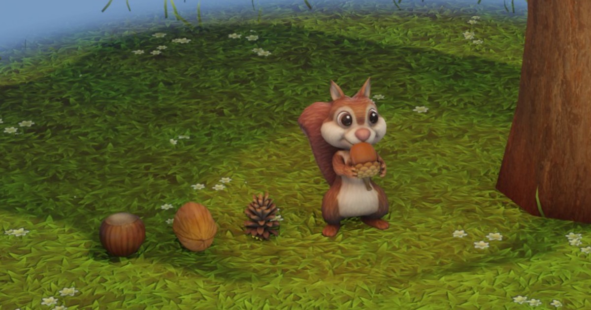 Cartoon Squirrel 3D Model (Low-Poly, Game-Ready, 30 Animations, Props ...