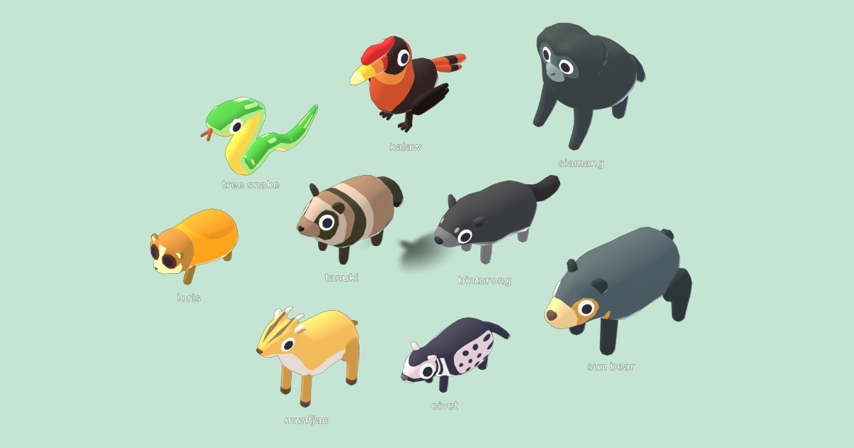 Quirky Series - Tropical Animals Vol 1