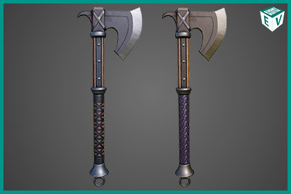 2 Battle Axe Collection URP HDRP Textures