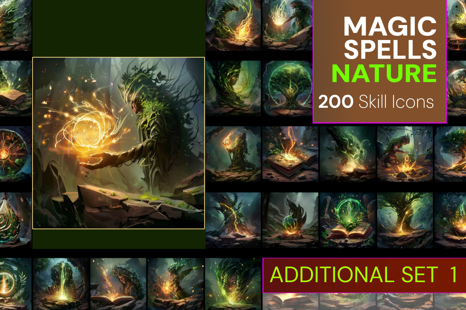 Unity Skill Tree 2d Magic Skills Nature Dop | 2D Icons | Unity Asset Store