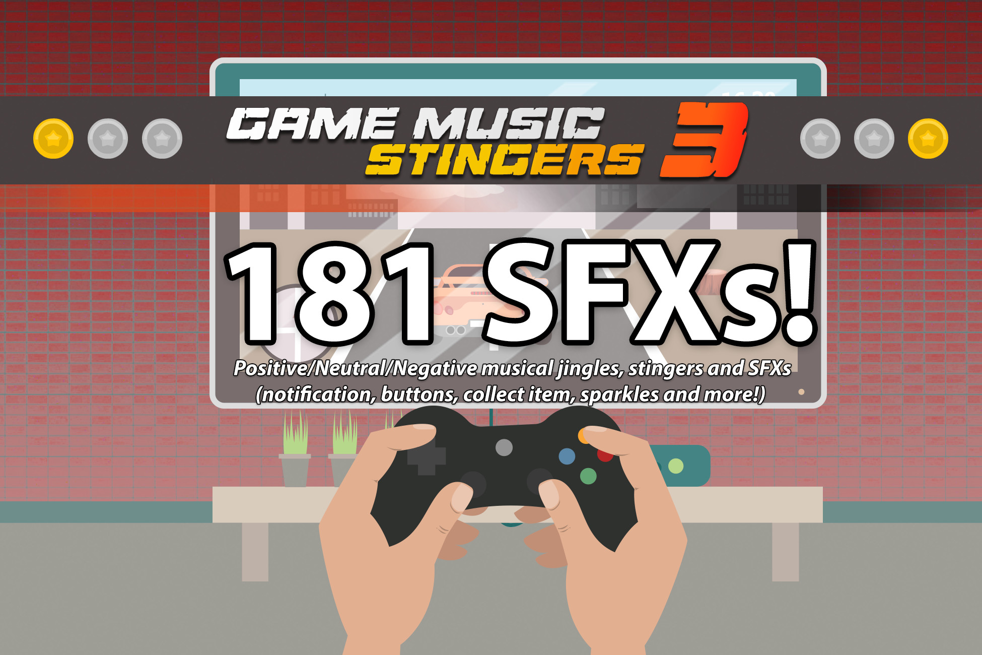 Game Music Stingers and UI SFX Pack 3 | Audio Sound FX | Unity Asset Store