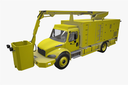 Aircraft Deicer Truck Yellow (346)