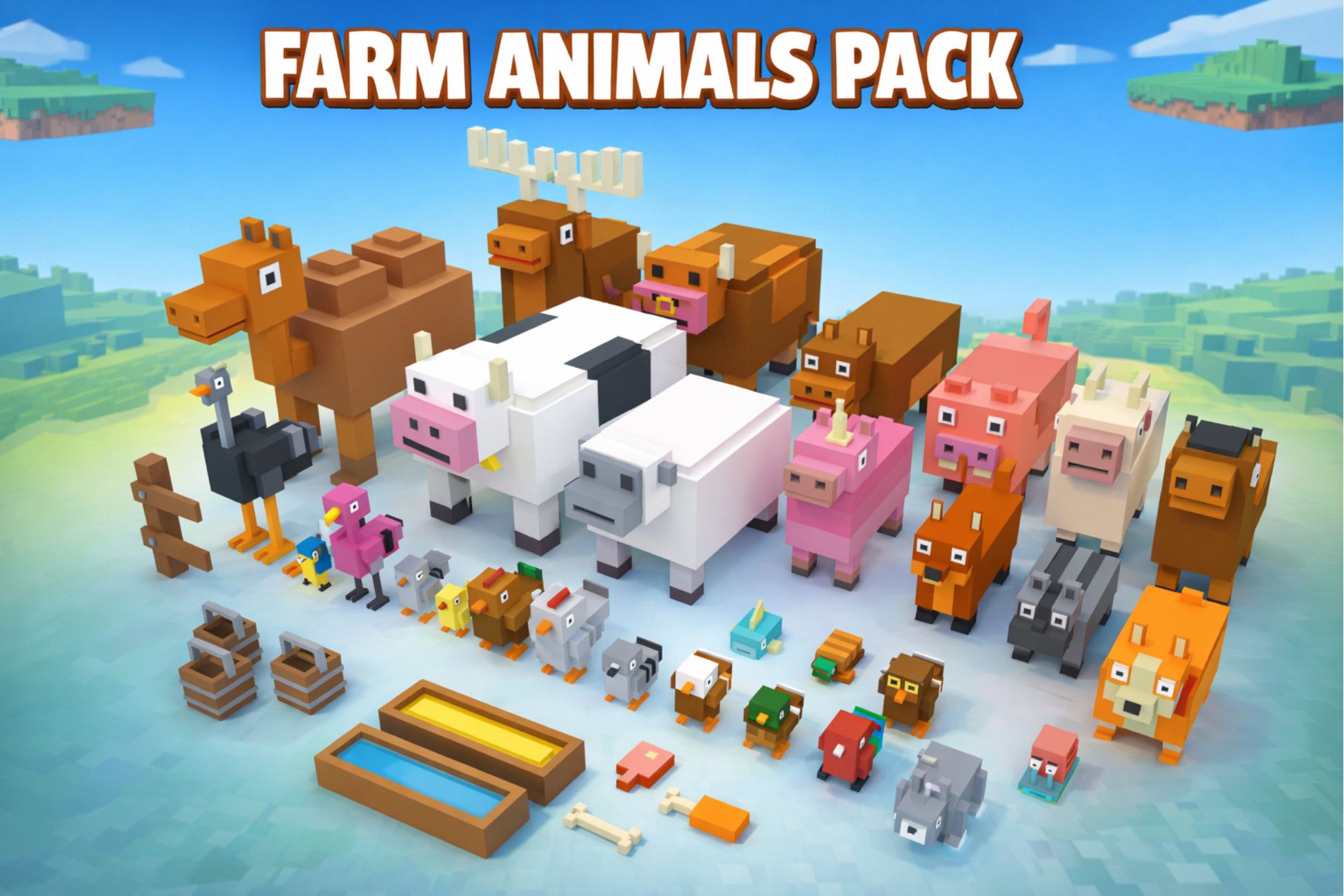 Anials Unity farm animals pack 1 | 3D Animals | Unity Asset Store