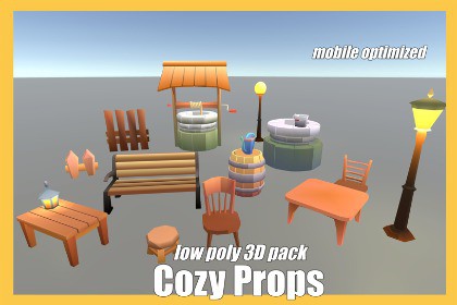 Cozy Village & Home - Low Poly Props