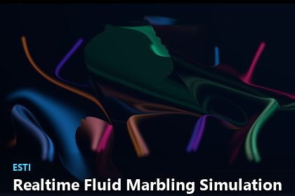 Realtime Fluid Marbling Simulation