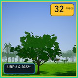 Tropical Grove - 32 Palm & Jungle Trees (LOD, URP)