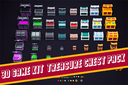 3D Game Kit-Treasure Chest Pack