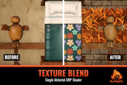 Single Material Texture Blend URP
