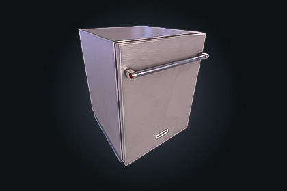 Dishwasher V2 – Kitchen Appliance | Game Ready PBR | Built-In & URP Compatible