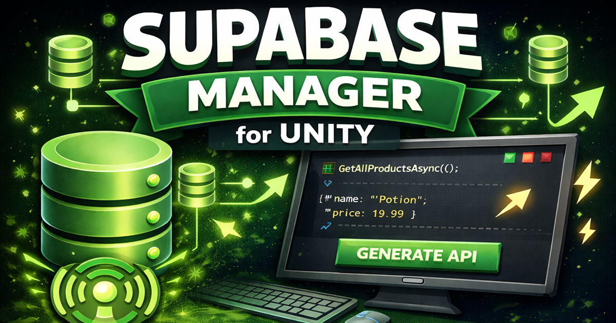Database Manager For Supabase | 整合 | Unity Asset Store