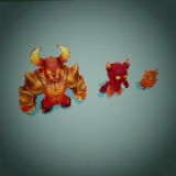 Fantasy Monster Evolution Pack 37-38–39 – Game Ready Creatures | PixeliusVita