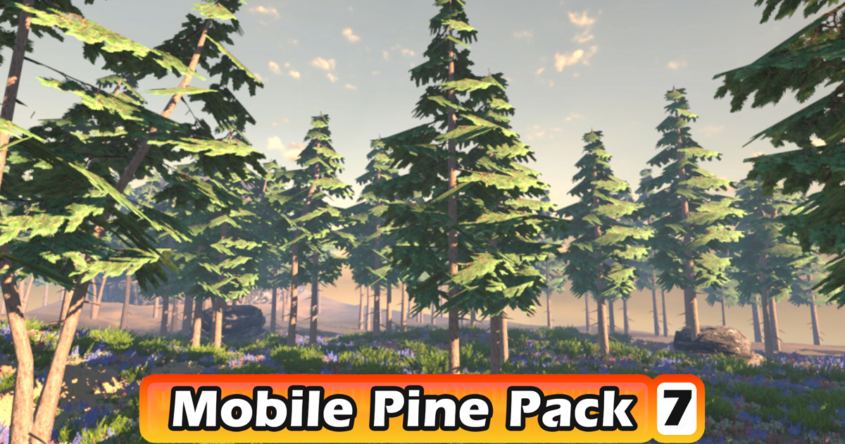 Mobile Pine Tree Pack #7 | 3D Trees | Unity Asset Store