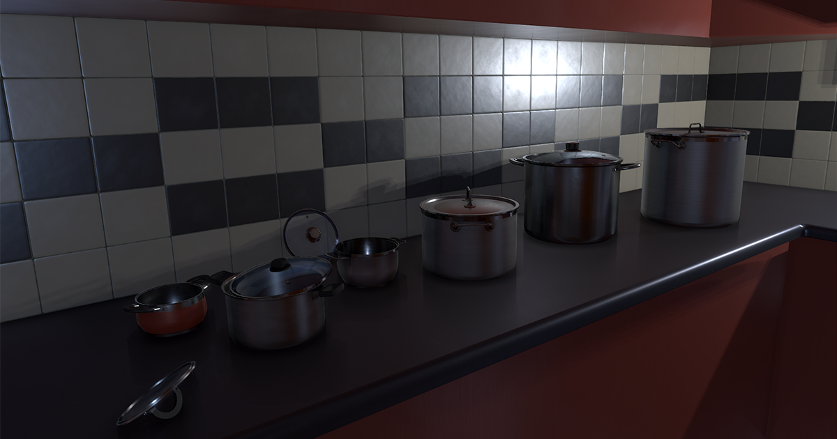 6 PBR Pots | 3D Interior | Unity Asset Store