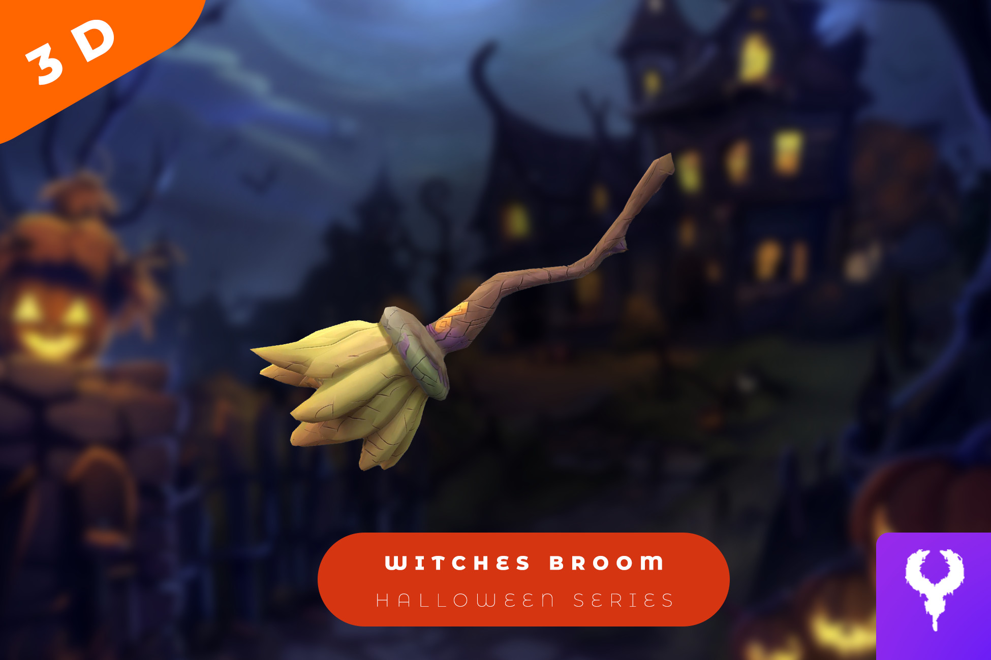 Unity Broom Cartoon Witches Broom | 3D Props | Unity Asset Store