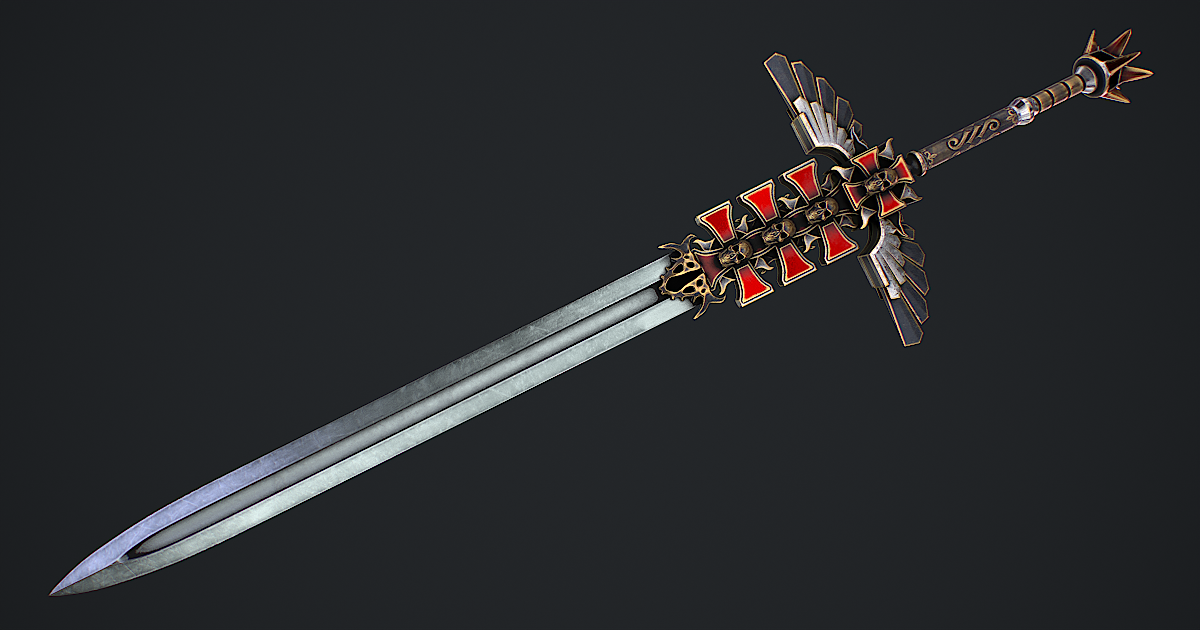 Fantasy sword 1 1 3d model | 3D Weapons | Unity Asset Store