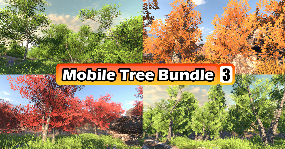 Mobile Tree Bundle 3 (for URP) | 3D Trees | Unity Asset Store