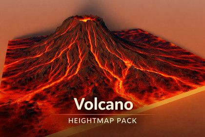 Heightmaps- VolcanoMountains