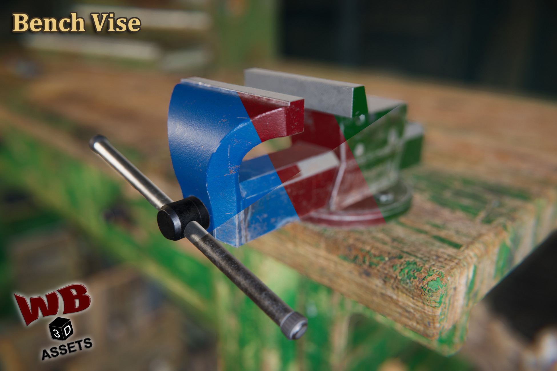 Unity Bench Bench Vise | 2 Variants, 3 Colors | Interactive | 3D Tools | Unity ...