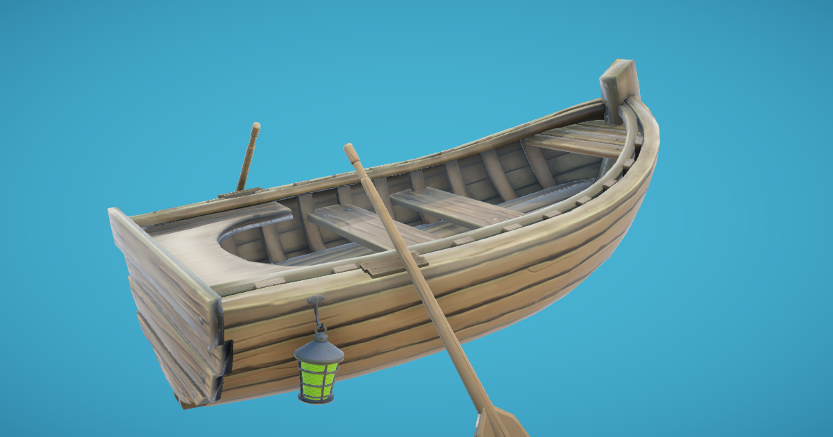 Rowing Boat Hand-Painted | 3D Sea | Unity Asset Store