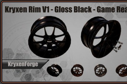Kryxen Rim V1 - Gloss Black - Game Ready