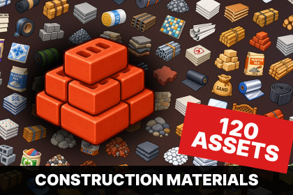 Building Materials Store Hardware Construction Supplies Icons Pack