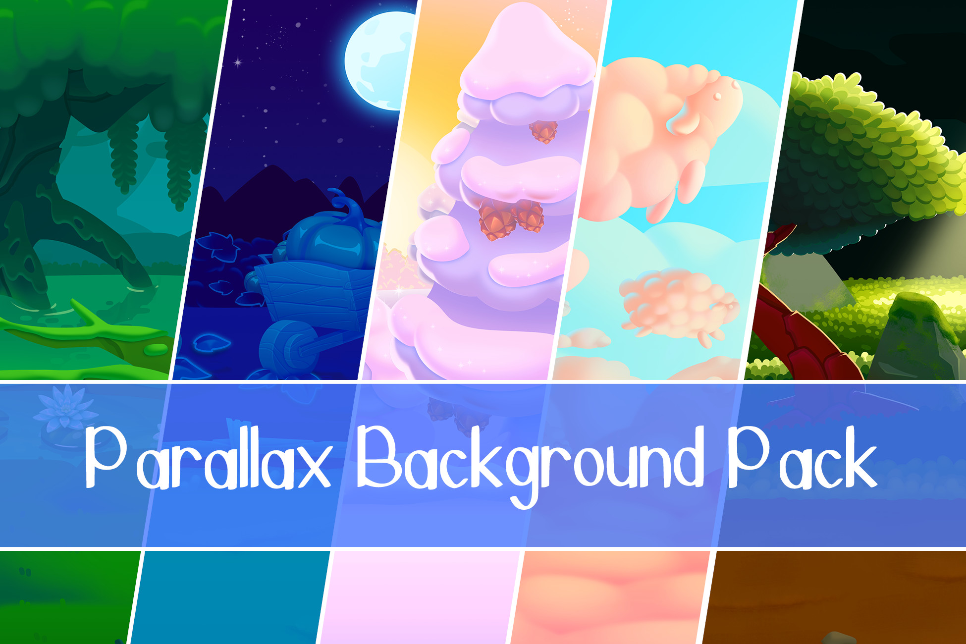 Background For Unity Parallax 2D Background Pack | 2D Environments | Unity Asset Store