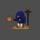 2D Pixel Character Pack – Wizard Class + Skill Effects