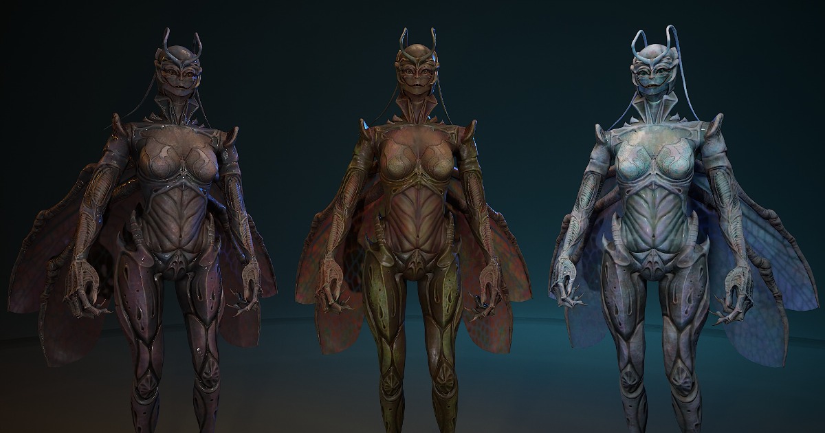 Insect girl | 3D Characters | Unity Asset Store