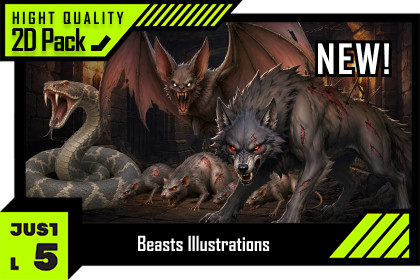 Fantasy RPG - Beast Enemies Pack